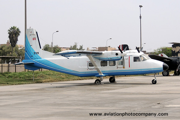 Peruvian Air Force Harbin Y-12 339 at the Las Palmas Museum (2014)