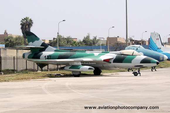 Peruvian Air Force Hawker Hunter F.52 137 at the Las Palmas Museum (2014)