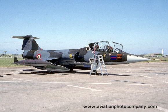 Italian Air Force 4 Stormo Lockheed TF-104G Starfighter MM54226/4-23 at RAF Lossiemouth (1989)