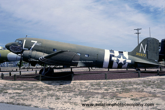 USAF Douglas C-47 Dakota 43-15977 at the Castle Museum (1988)