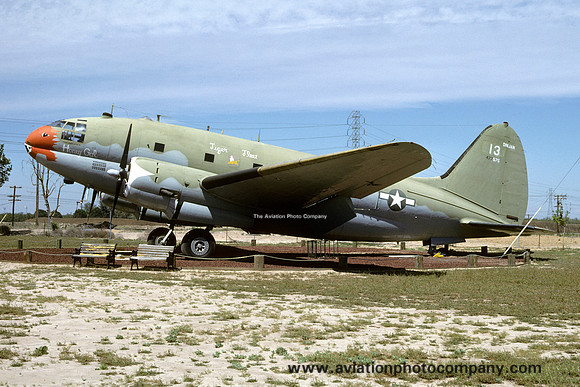 USAF Curtiss C-46D 44-77575 at the Castle Museum (1988)