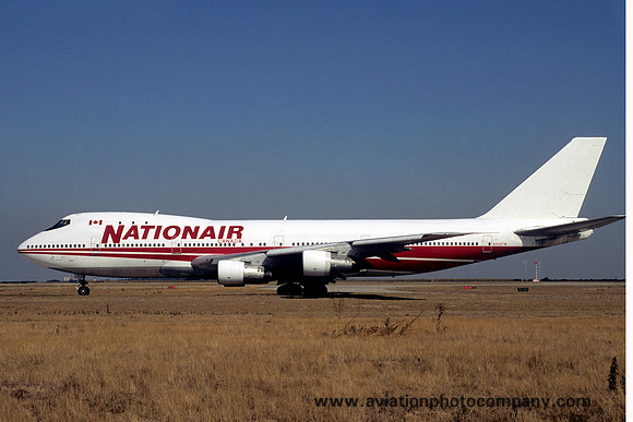 Nationair Boeing 747 N304TW in Trans World colours (1991)