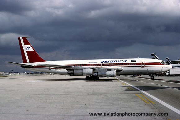 Aeronica Nicaragua Boeing 707 YN-CDE (1991)