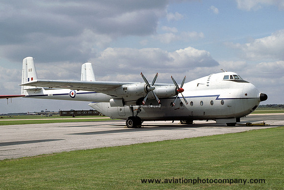 RAF AWA Argosy C.1 XN819 at RAF Finningley (1975)
