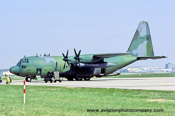 USAF 756 TAS Lockheed C-130E Hercules 62-1839 at Rhein Main (1984)
