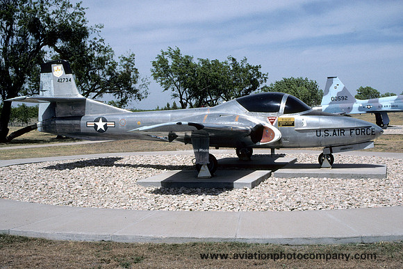 USAF Cessna T-37B Tweet 54-2734 displayed at Dyess AFB (2000)
