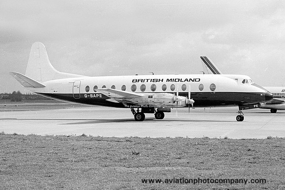 British Midland Vickers Viscount G-BAPE (1977)