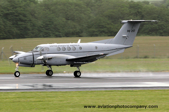 US Army Beech C-12V 10-00257 at Prestwick (2012)