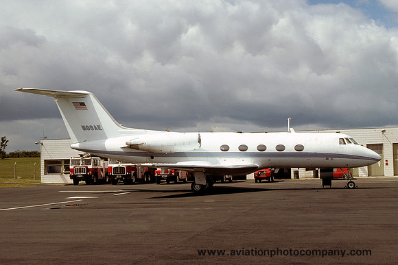 American Express Gulfstream II N88AE at Newcastle (1977)