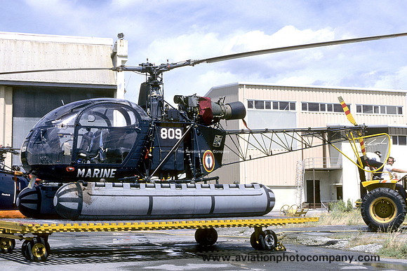 French Navy 20S Sud Alouette II 809 (1985)
