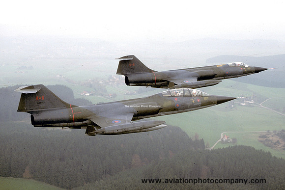 Canadian Air Force 1 CAG Lockheed F-104G 104650 Air to Air (1984)