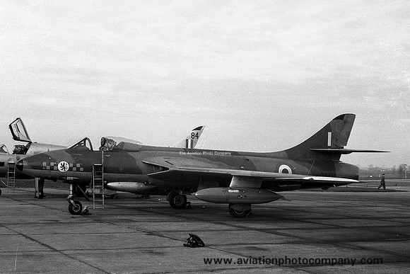 RAF 54 Squadron Hawker Hunter FGA.9 XG273/L at RAF Stradishall (1960)