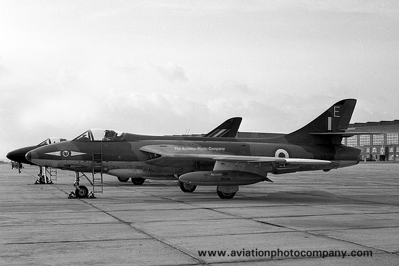 RAF 1 Squadron Hawker Hunter FGA.9 XE616/E at RAF Stradishall (1960)