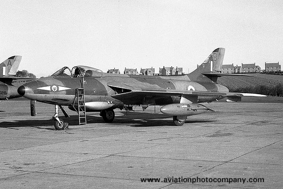 RAF 1 Squadron Hawker Hunter F.6 XE624/B at RAF Acklington