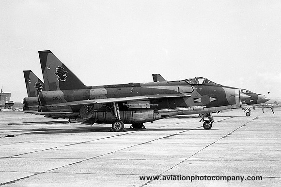 RAF 11 Squadron English Electric Lightning F.6 XR758/J at RAF Leuchars (1978)