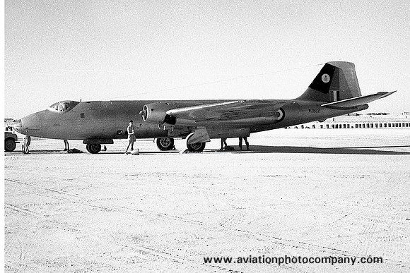 RAF 58 Squadron English Electric Canberra PR.7 WJ822 at RAF Sharjah (1959)