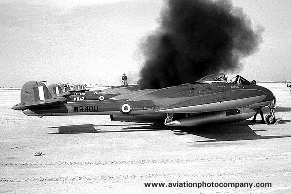 RAF 208 Squadron De Havilland Venom FB.4 at RAF Sharjah (1959)