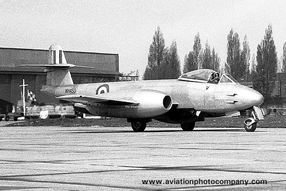RAF Leuchars Station Flight Gloster Meteor F.8 WH450 at RAF Stradishall (1960)