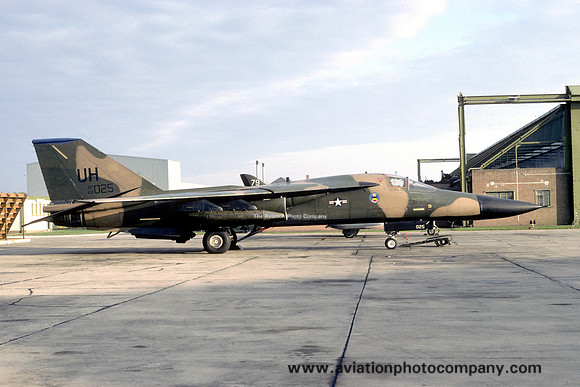 USAF 20 TFW 55 TFS GD F-111F 68-0025/UH at RAF Lossiemouth (1983)