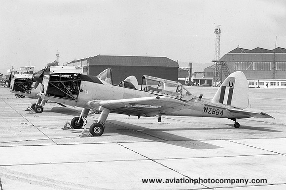 RAF East Midlands UAS DHC-1 Chipmunk T.10 WZ884/U at RAF Leuchars (1970)