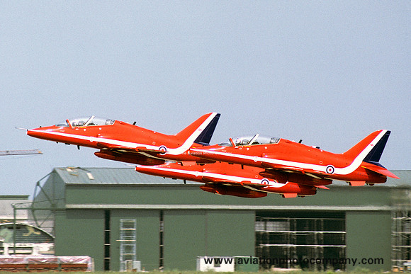 RAF Red Arrows Hawker Siddeley Hawk T.1s (1986)