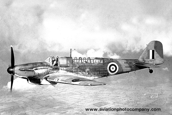 Royal Navy Fairey Fulmar II N4062 Air to Air