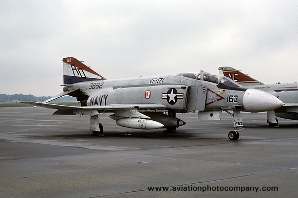 US Navy VF-171 McDonnell F-4J Phantom 153892/AD-163 (1977)