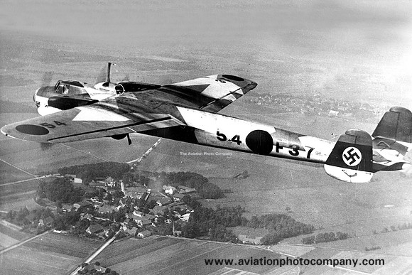 German/Spanish Air Force Dornier Do17E 54+F37 Air to Air