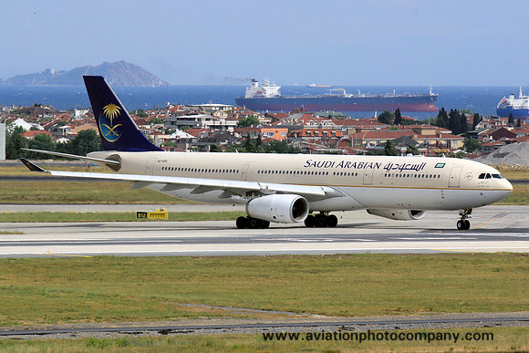 Saudi Arabian Airbus A330-300 HZ-AQH at Istanbul IAP (2014)