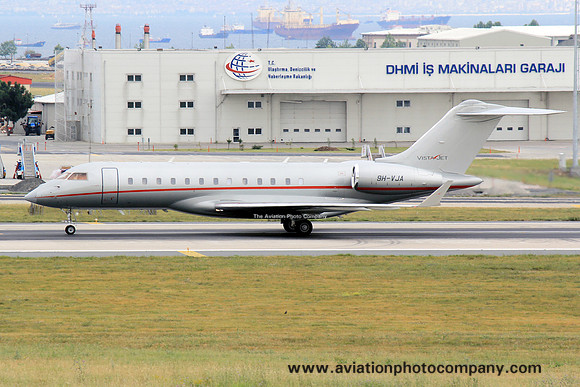 Vistajet Bombardier BD-700 Global Express 9H-VJA at Istanbul IAP (2014)