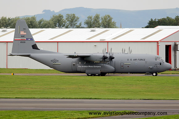 USAF 317 AG Lockheed C-130J-30 Hercules 08-5691 at Prestwick (2012)