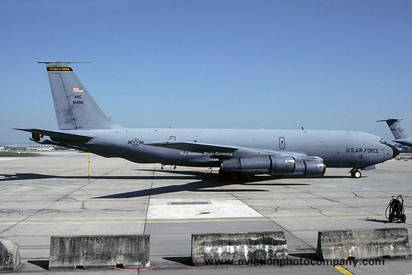 USAF Pennsylvania ANG 171 ARW Boeing KC-135E Stratotanker 59-1496 at Rhein Main (2001)
