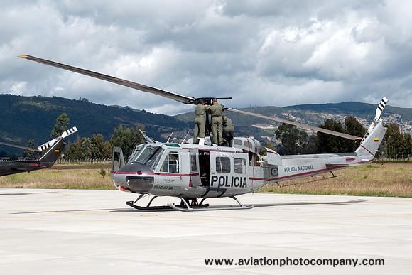 Colombian Police Bell UH-1H PNC-0738 at Guaymaral (2013)