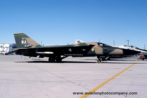 USAF 57 TTW 428 TTS General Dynamics F-111E Aardvark 67-0123/WA at Nellis AFB (1980)