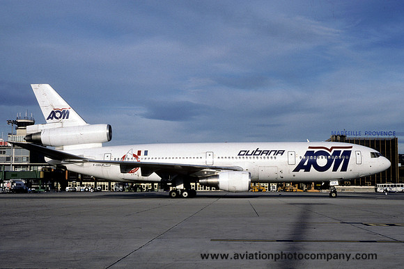 AOM/Cubana Douglas DC-10-30 F-ODLX at Marseille (1995)