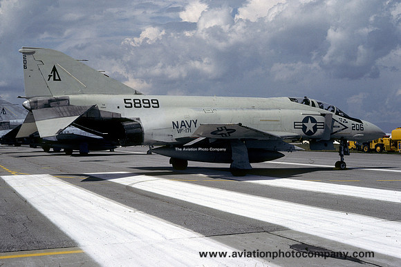 US Navy VF-171 McDonnell F-4S Phantom 155899/AD-206 (1983)