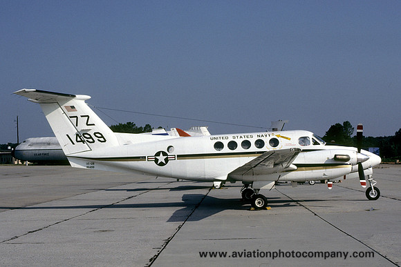 US Navy South Weymouth Beech UC-12B Huron 161499/7Z at NAS Atlanta (1983)