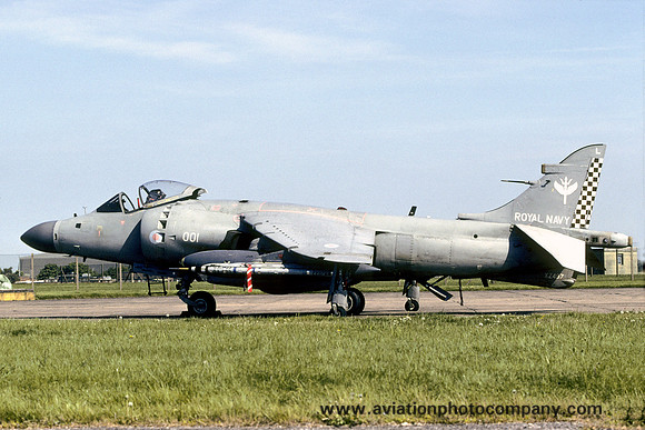 Royal Navy 801 Squadron BAE Sea Harrier F/A.2 XZ497/L001 at RAF Waddington (2001)