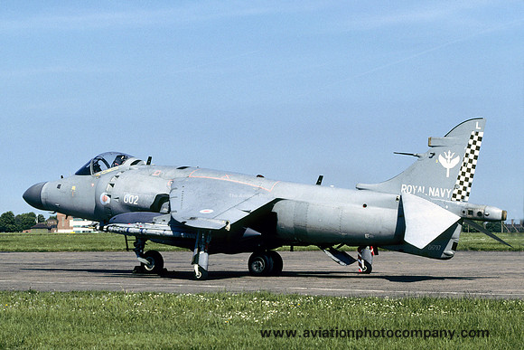 Royal Navy 801 Squadron BAE Sea Harrier F/A.2 ZH797/L002 at RAF Waddington (2001)