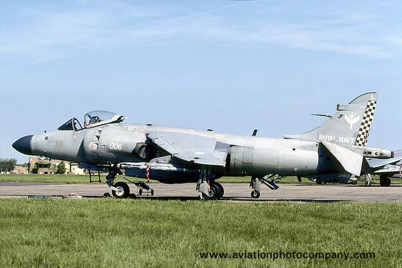 Royal Navy 801 Squadron BAE Sea Harrier F/A.2 ZH812/L006 at RAF Waddington (2001)