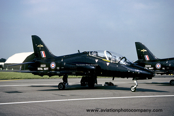 Royal Navy FRADU Hawker Siddeley Hawk T.1W XX231 at RIAT Cottesmore (2001)