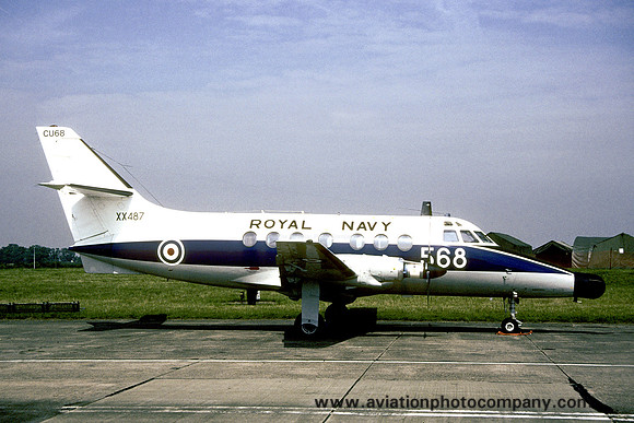 Royal Navy 750 Squadron SAL Jetstream T.2 XX487/CU568 at RIAT Cottesmore (2001)