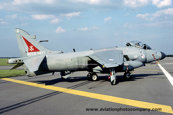 Royal Navy 800 Squadron BAE Sea Harrier F/A.2 XZ459/R126 at RIAT Cottesmore (2001)