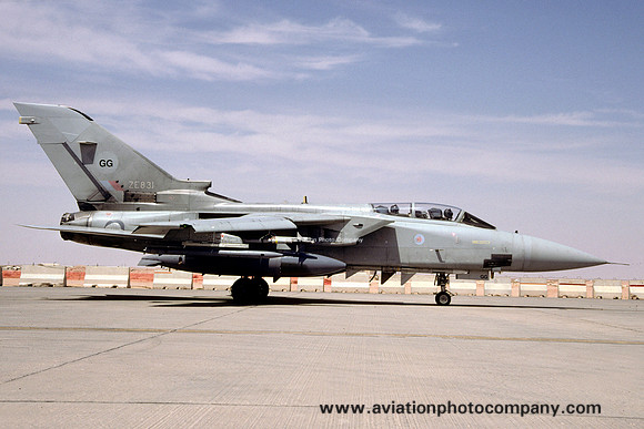 RAF 43 Squadron Panavia Tornado F.3 ZE831/GG at Prince Sultan AB (2001)