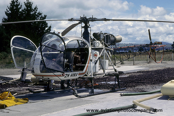 Helicopters New Zealand Sud Alouette II ZK-HNV (1980)