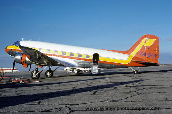Douglas DC-3-322 (DC-3A) XA-SUY (1980)