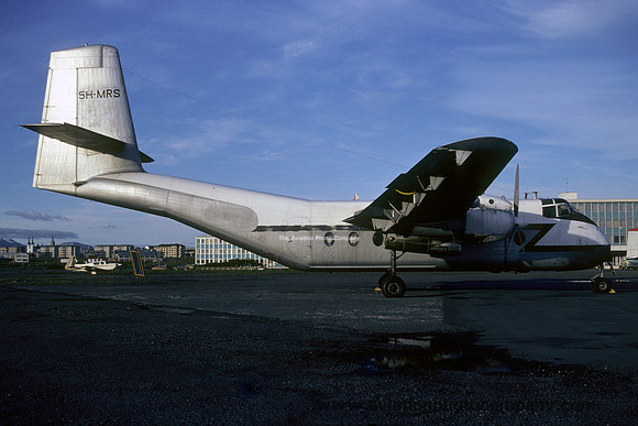 Ex Tanzania Peoples Defence Force Air Wing DHC-4 Caribou 5H-MRS at Reykjavik (1979)