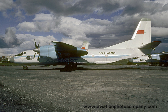 Antonov An-26 CCCP-47338 on delivery to the Cuban Air Force at Reykjavik (1979)