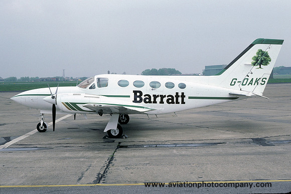 Barratt Homes Cessna 421C Golden Eagle Srs.III G-OAKS (1985)