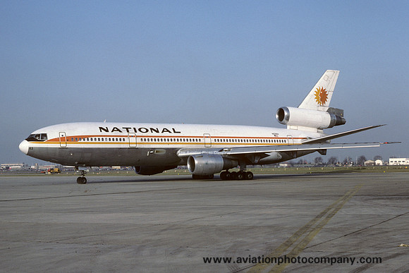 National Airlines Douglas DC-10-30 N83NA at Heathrow (1980)